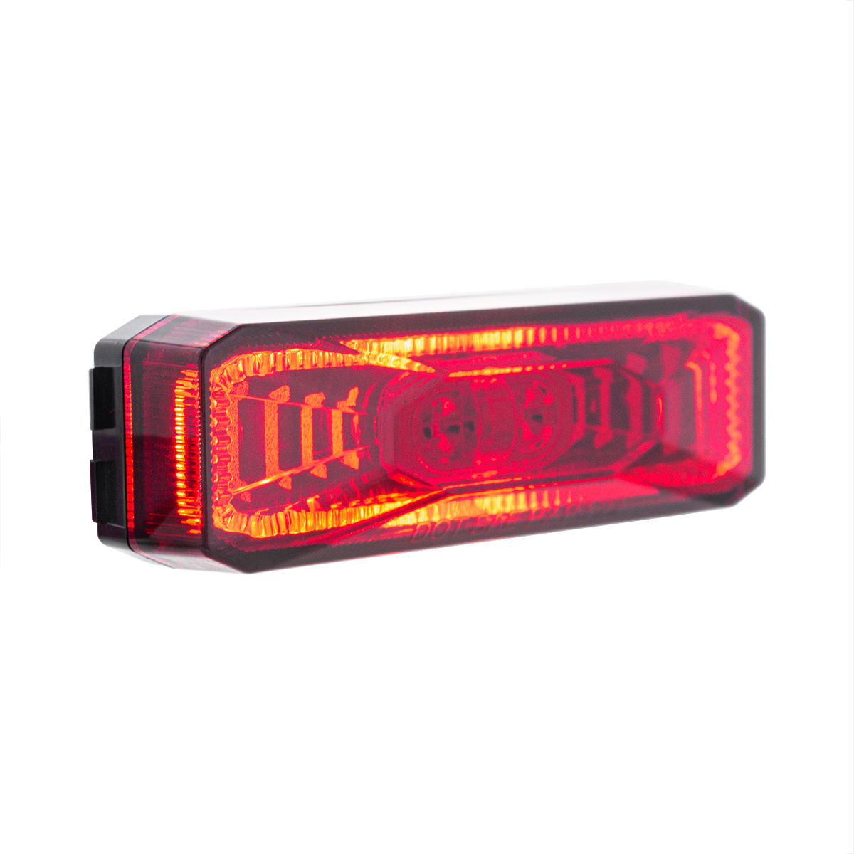 10 LED Rectangular Abyss Light (Clearance/Marker) - Red LED/Red Lens - Thumbnail 3