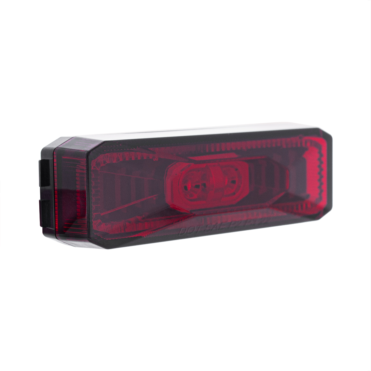 10 LED Rectangular Abyss Light (Clearance/Marker) - Red LED/Red Lens - Thumbnail 4