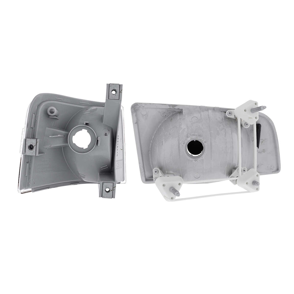 Black Bezel Headlight Assembly With Turn Signal For 1996-2003 Volvo VN (Set) - Thumbnail 4