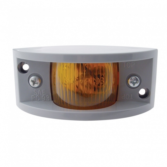 Small Narrow-Rail Light (Clearance/Marker) - Amber Lens
