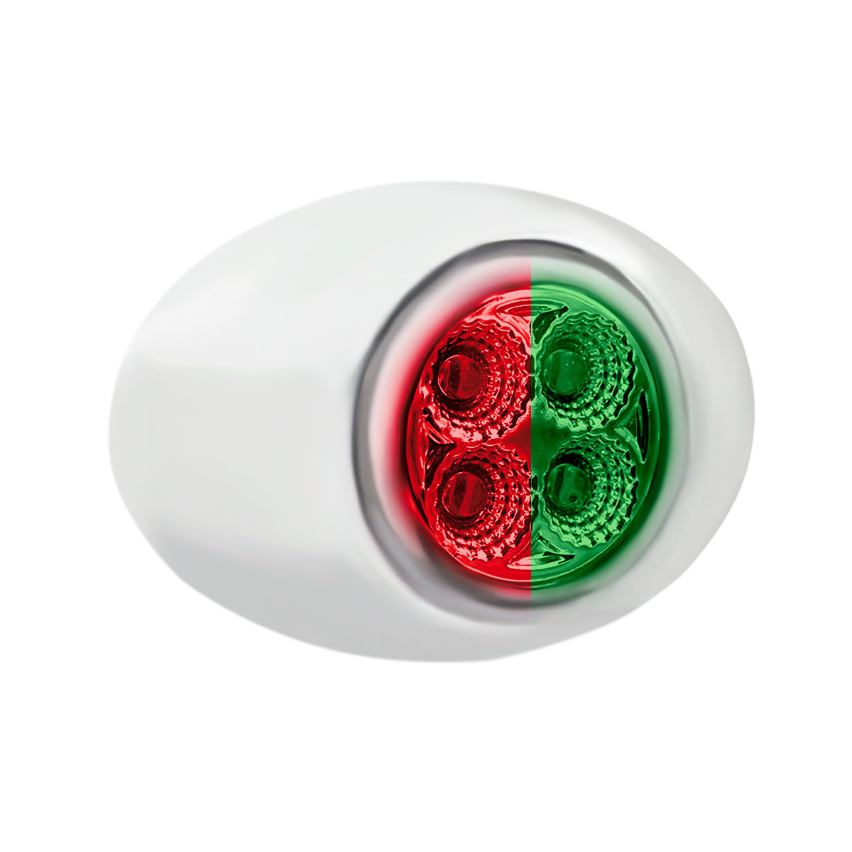 4 LED Double Fury Light (Clearance/Marker)-Red & Green/Clear Lens - Thumbnail 5