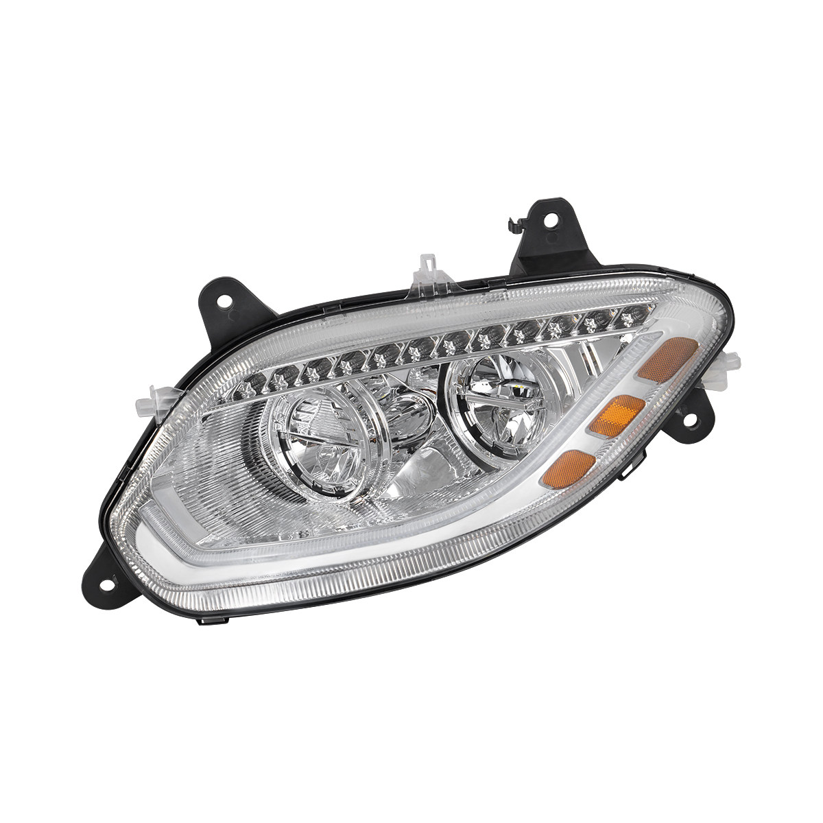 Chrome 86 LED Headlight For 2018-2025 International LT- Driver - Thumbnail 2