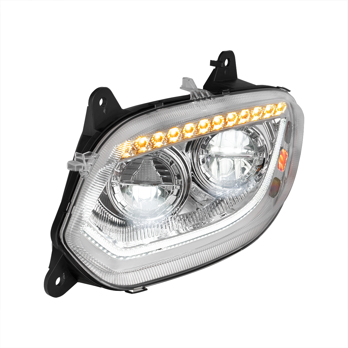 Chrome 86 LED Headlight For 2018-2025 International LT- Driver - Thumbnail 3
