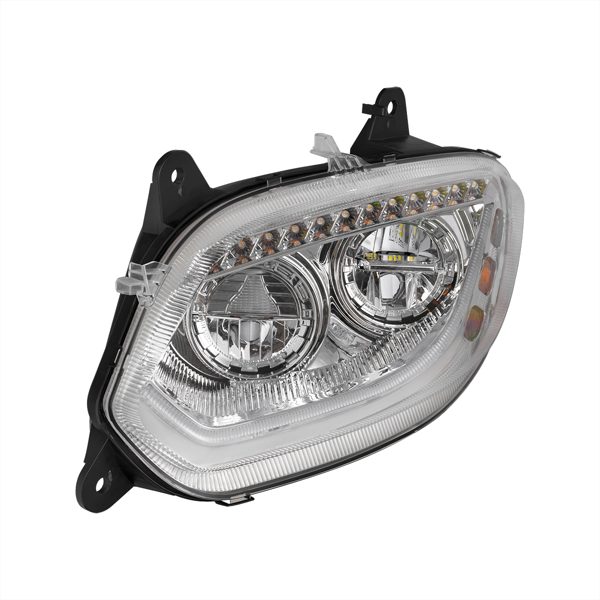 Chrome 86 LED Headlight For 2018-2025 International LT- Driver - Thumbnail 4