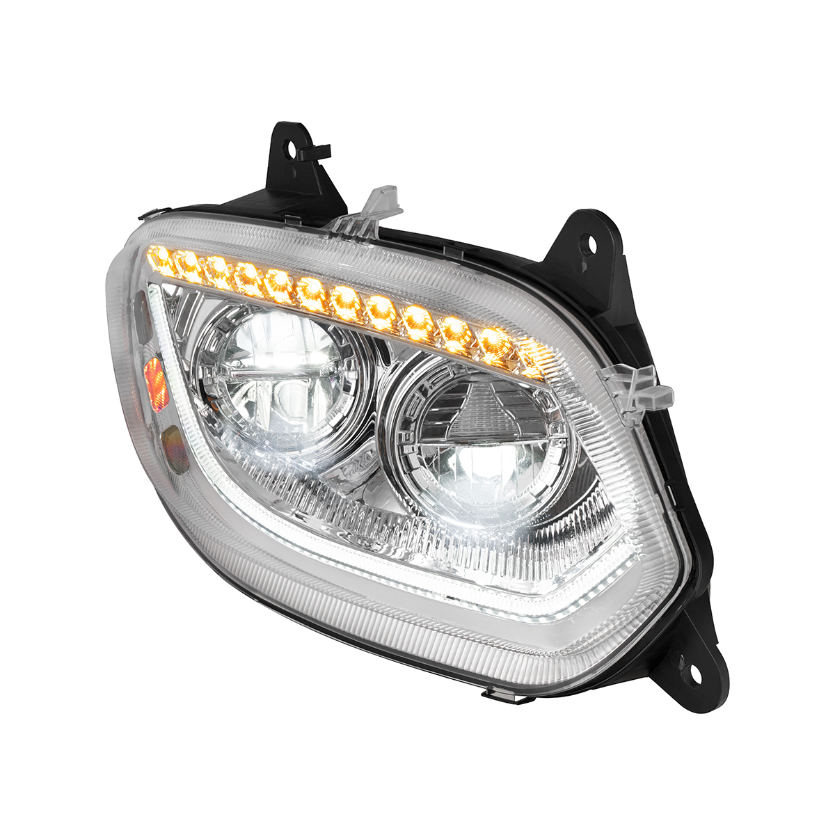 Chrome 86 LED Headlight For 2018-2025 International LT- Passenger - Thumbnail 3