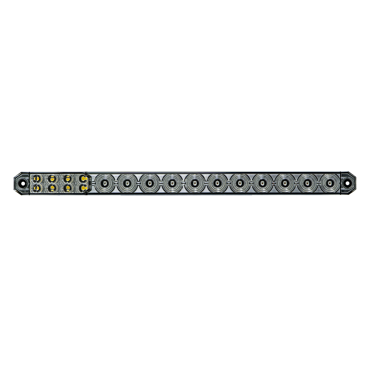 17" 27 LED Low Profile Light Bar (Stop, Turn & Tail) With Back-Up Light - Red & White LED/ Red & Clear Lens - Thumbnail 3