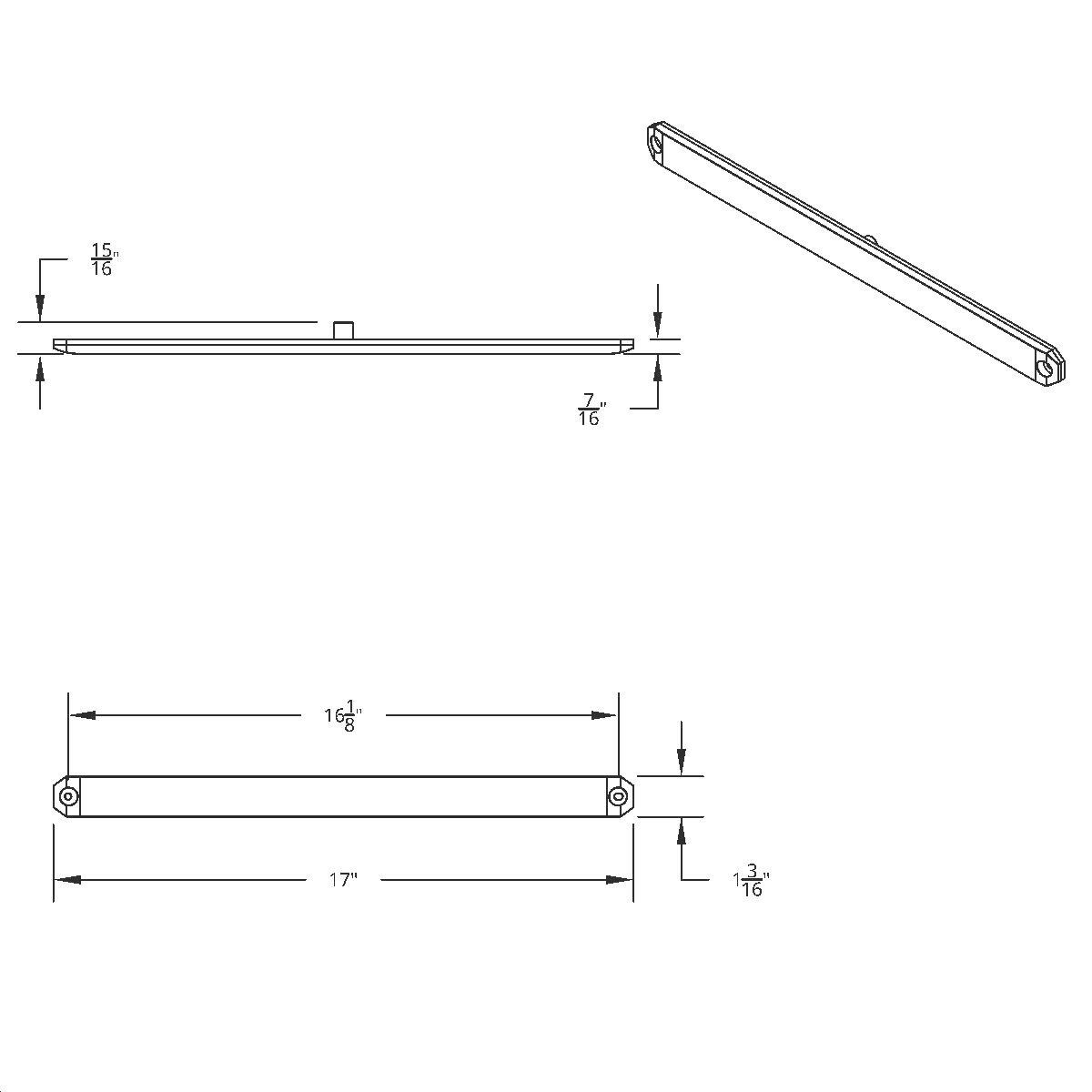 17" 27 LED Low Profile Light Bar (Stop, Turn & Tail) With Back-Up Light - Red & White LED/ Red & Clear Lens - Thumbnail 8