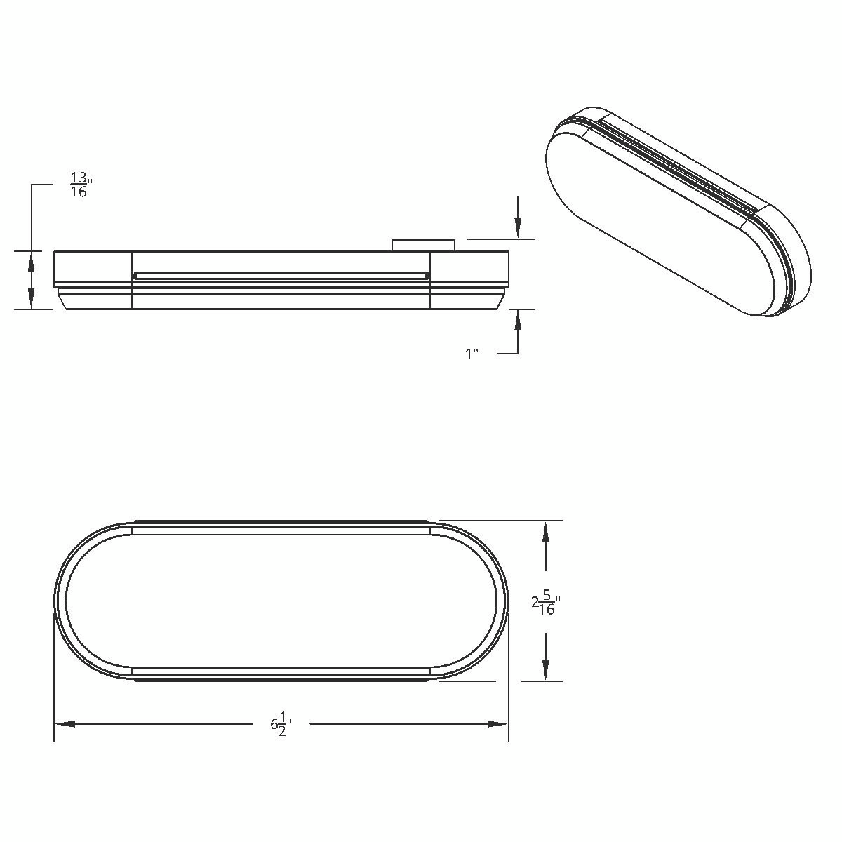 10 LED 6" Oval Light (Turn Signal) With Heated Lens - Amber LED/Amber Lens - Thumbnail 7