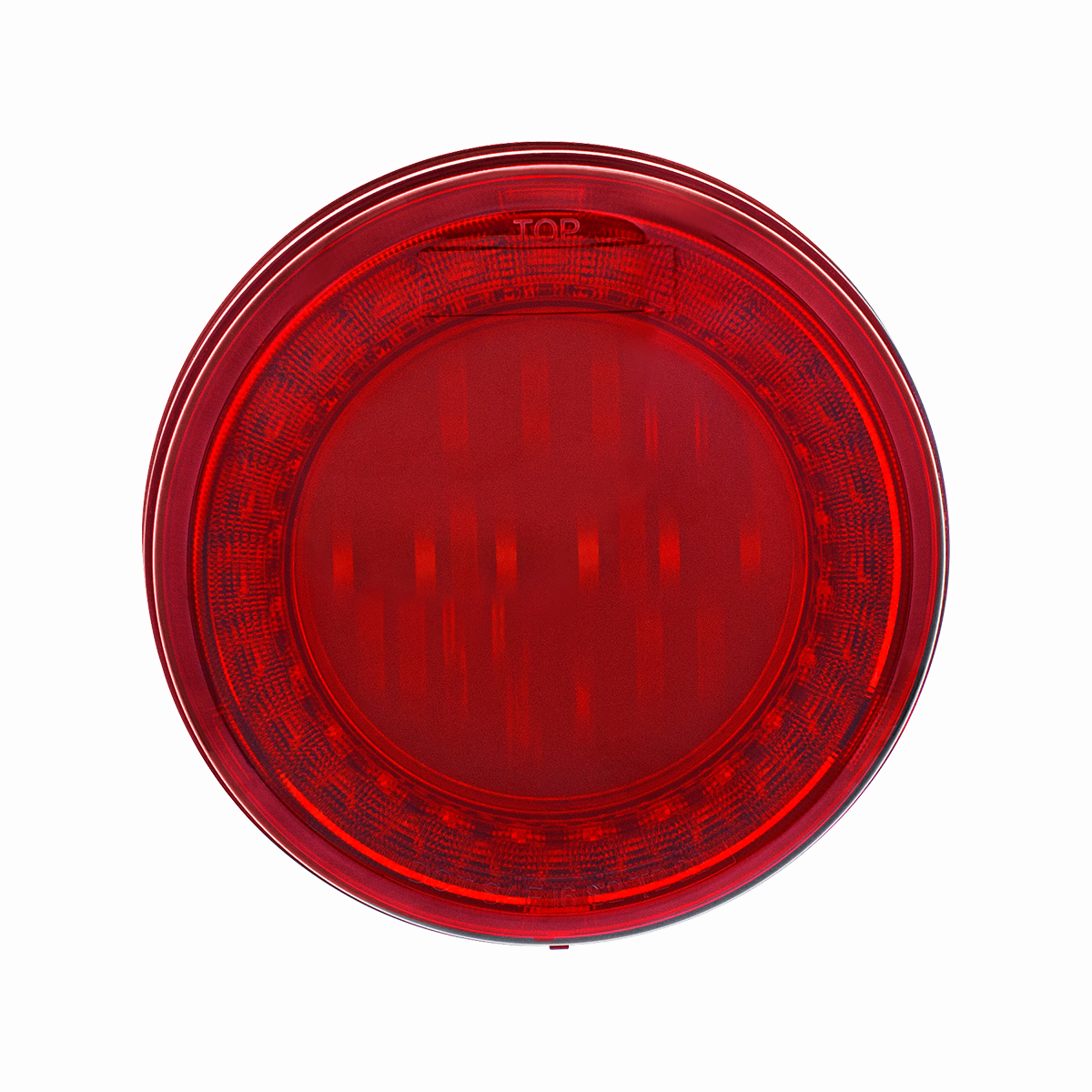 30 LED 4" Round Lumos Light I-Series (Stop, Turn & Tail) - Red LED/Red Lens - Thumbnail 2