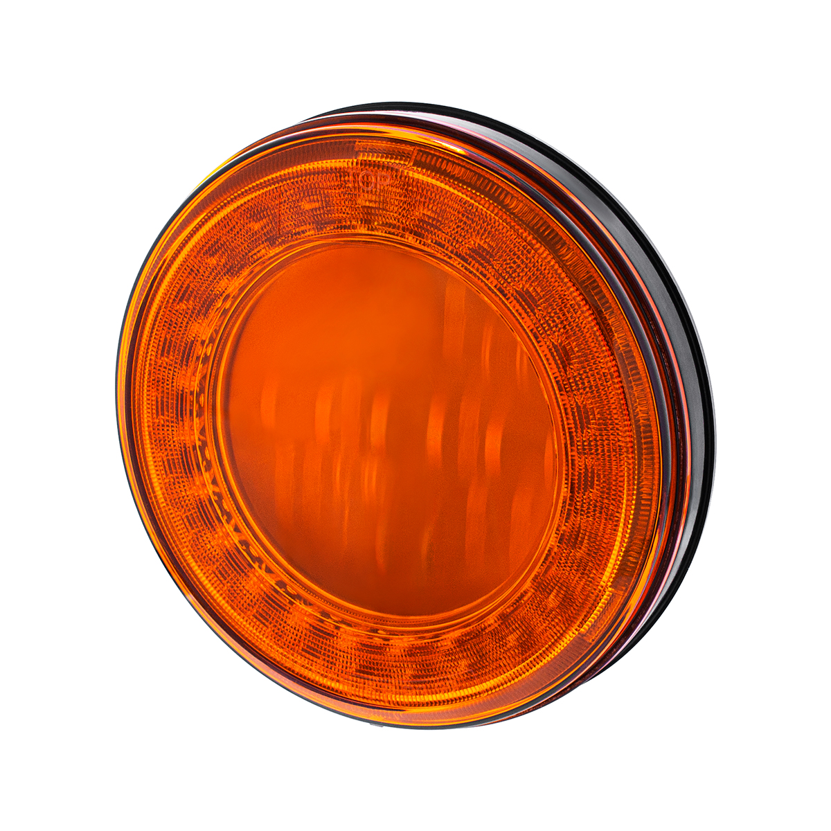 30 LED 4" Round Lumos Light I-Series (Turn Signal) - Amber LED/Amber Lens - Thumbnail 4