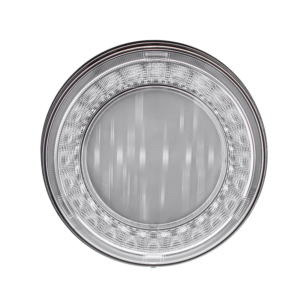 30 LED 4" Round Lumos Light I-Series (Stop, Turn & Tail) - Red LED/Clear Lens - Thumbnail 2