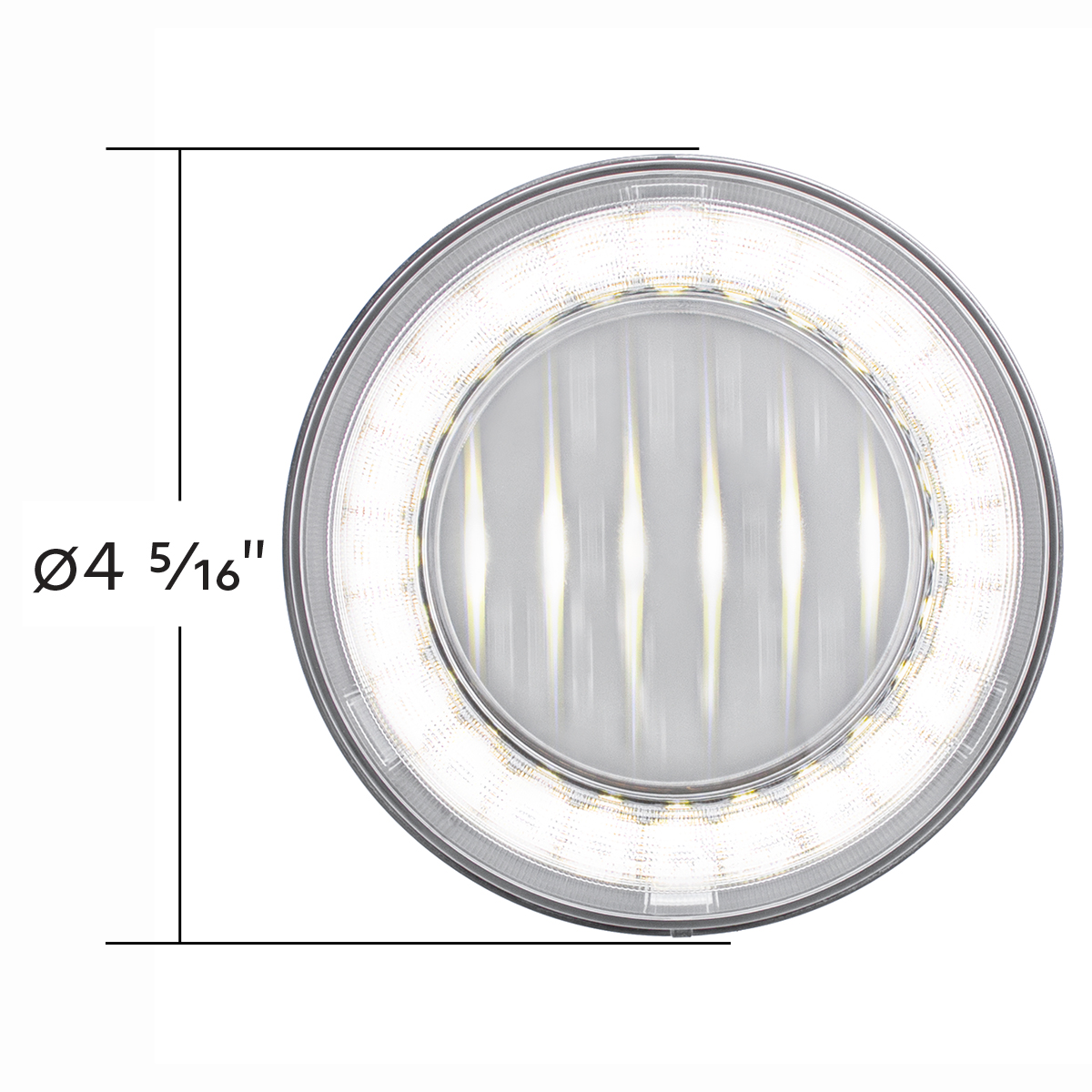 30 LED 4" Round Lumos Light I-Series (Back-Up) - White LED/Clear Lens - Thumbnail 8