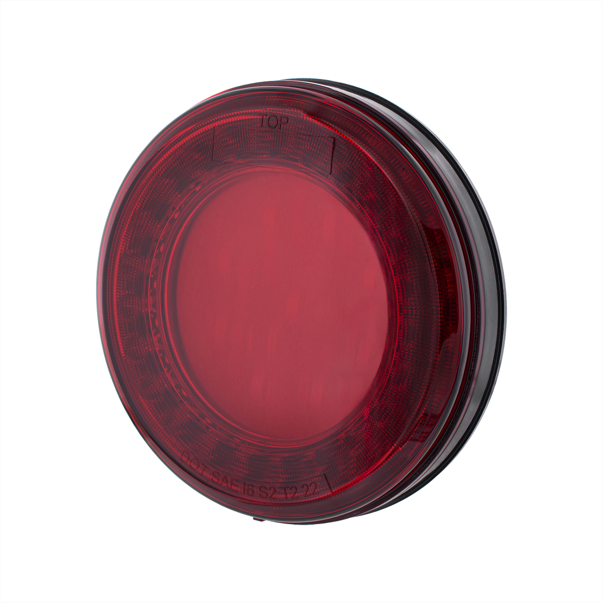 33 LED 4" Round Lumos Light X-Series (Stop, Turn & Tail) - Red LED/Red Lens - Thumbnail 4