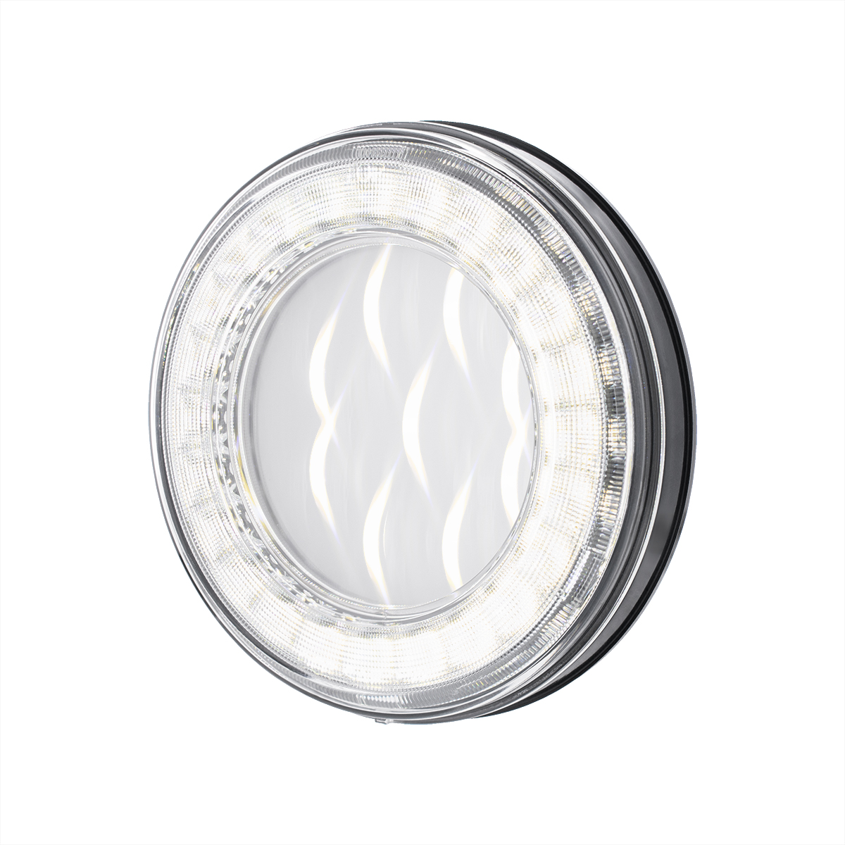33 LED 4" Round Lumos Light X-Series (Back-Up) - White LED/Clear Lens - Thumbnail 3