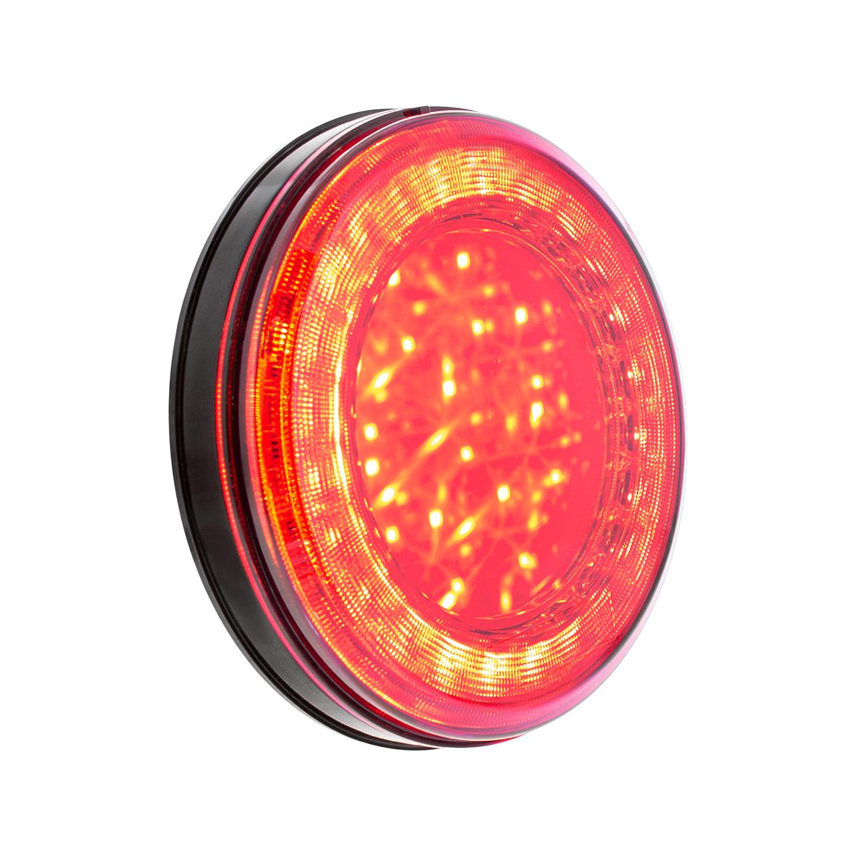 33 LED 4" Round Lumos Light S-Series (Stop, Turn & Tail) - Red LED/Red Lens - Thumbnail 3
