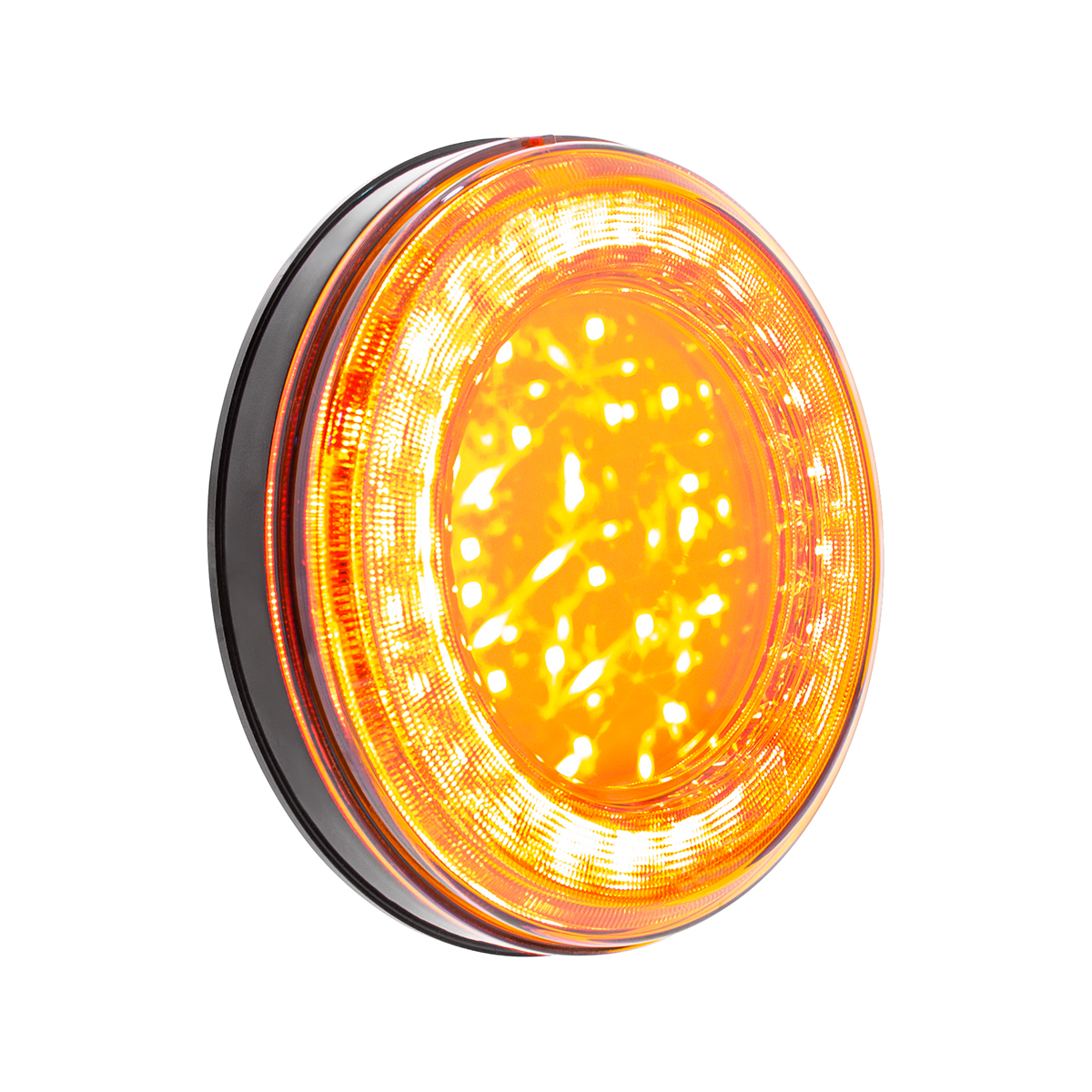 33 LED 4" Round Lumos Light S-Series (Turn Signal) - Amber LED/Amber Lens - Thumbnail 3