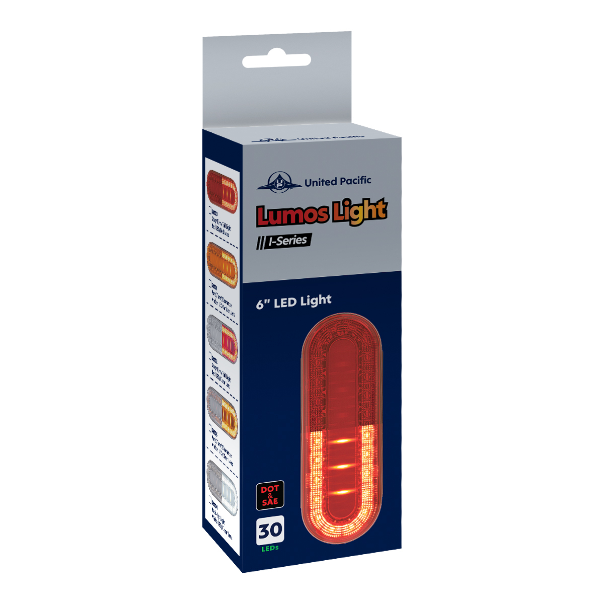 30 LED 6" Oval Lumos Light I-Series (Turn Signal) - Amber LED/Clear Lens - Thumbnail 8