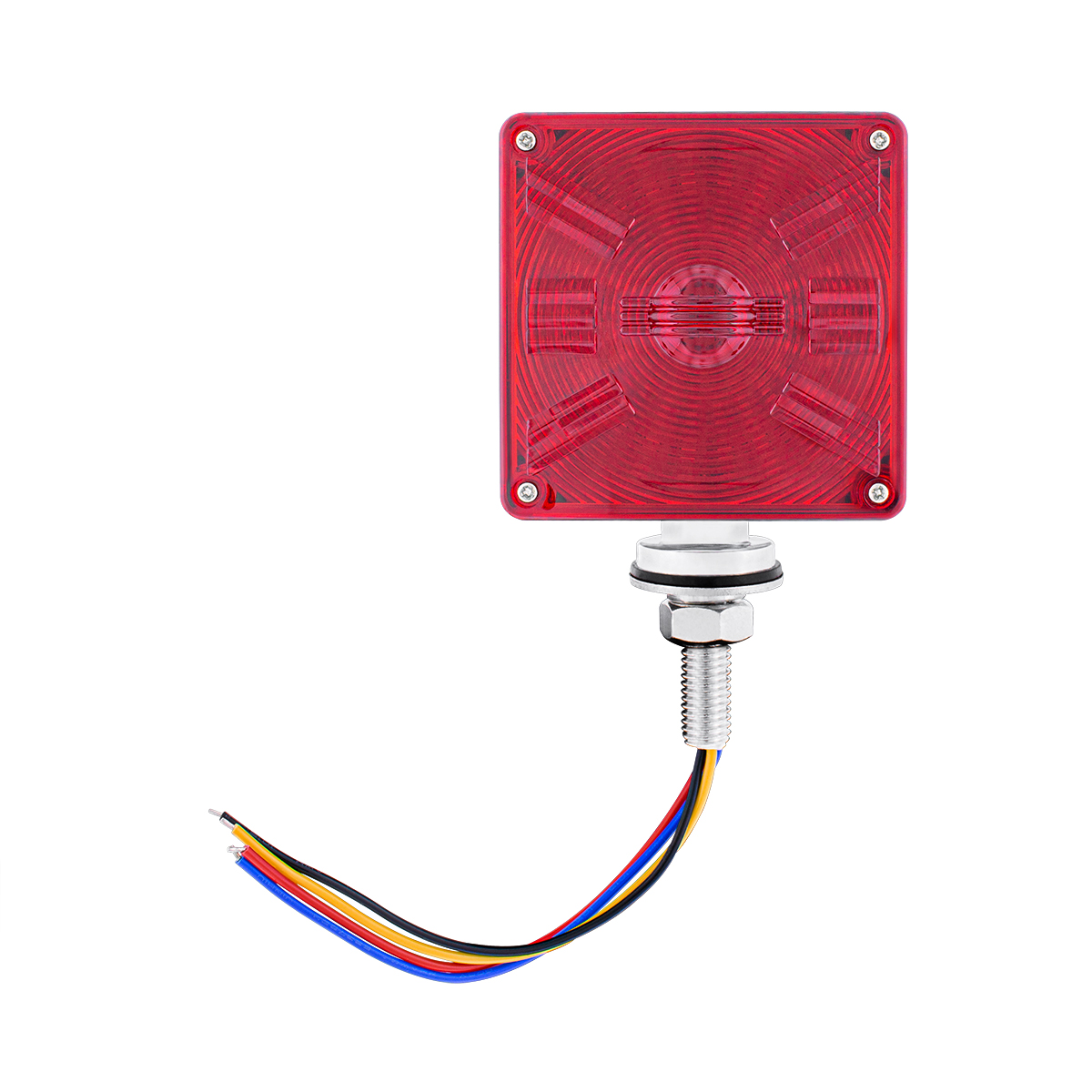 48 LED Competition Series Mini Double Face Light - Amber & Red LED/Amber & Red Lens - Thumbnail 2