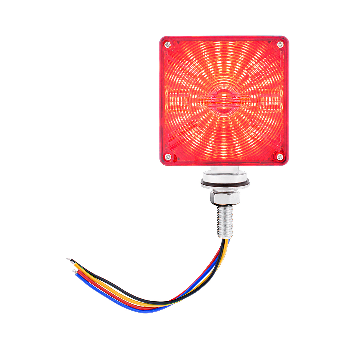 48 LED Competition Series Mini Double Face Light - Amber & Red LED/Amber & Red Lens - Thumbnail 14