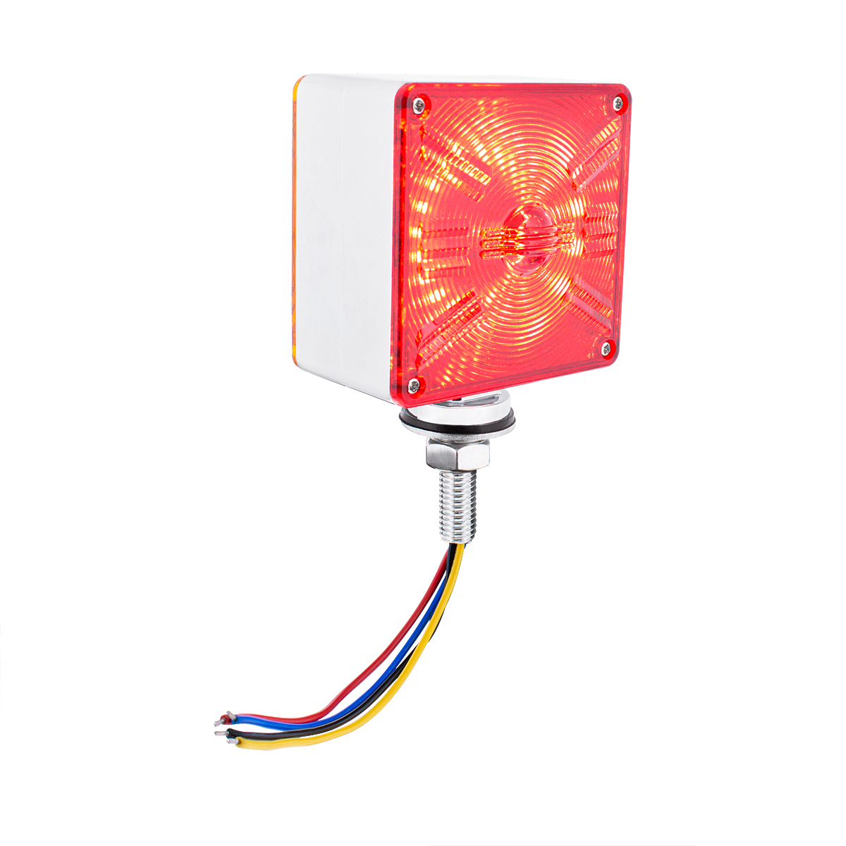 48 LED Competition Series Mini Double Face Light - Amber & Red LED/Amber & Red Lens - Thumbnail 3