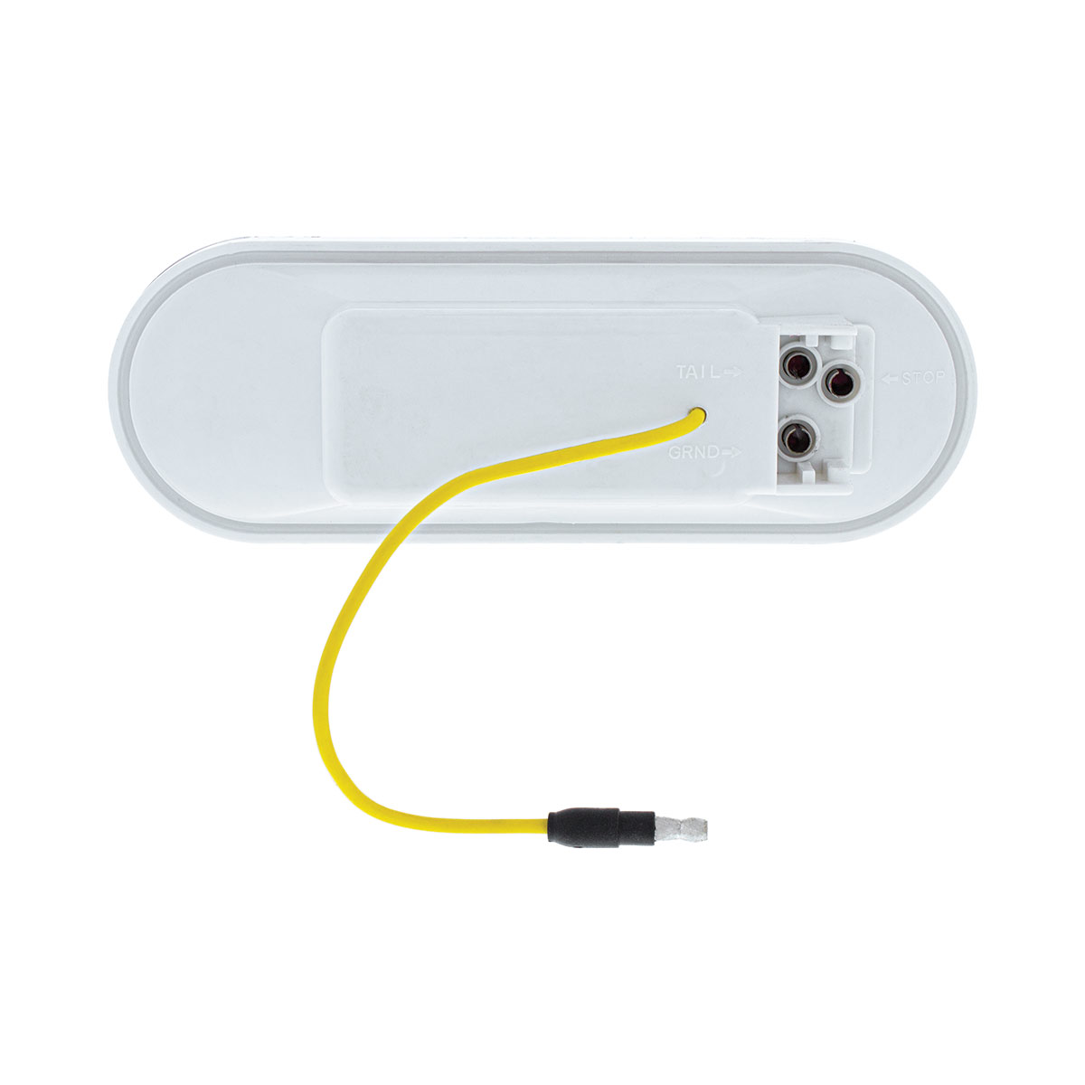 13 LED 6" Oval Double Fury Light (Turn Signal)-Amber & White LED/Clear Lens - Thumbnail 10