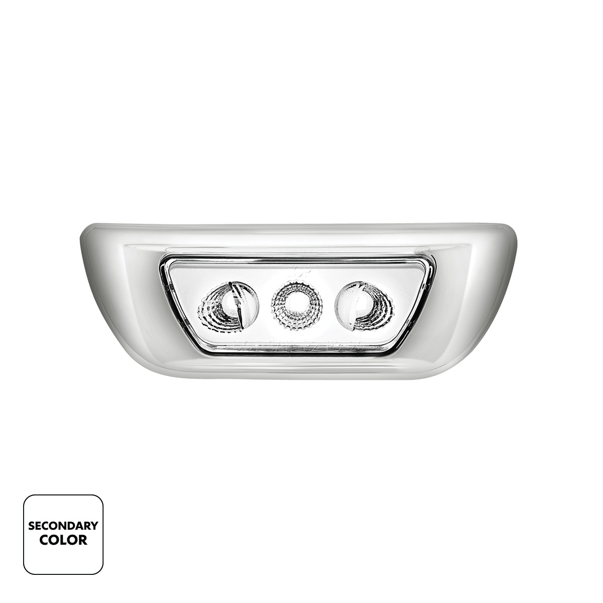 3 LED Double Fury Cab Light For 2013-2021 Kenworth T680 & 2012-2021 Peterbilt 579-Amber & White LED - Thumbnail 3