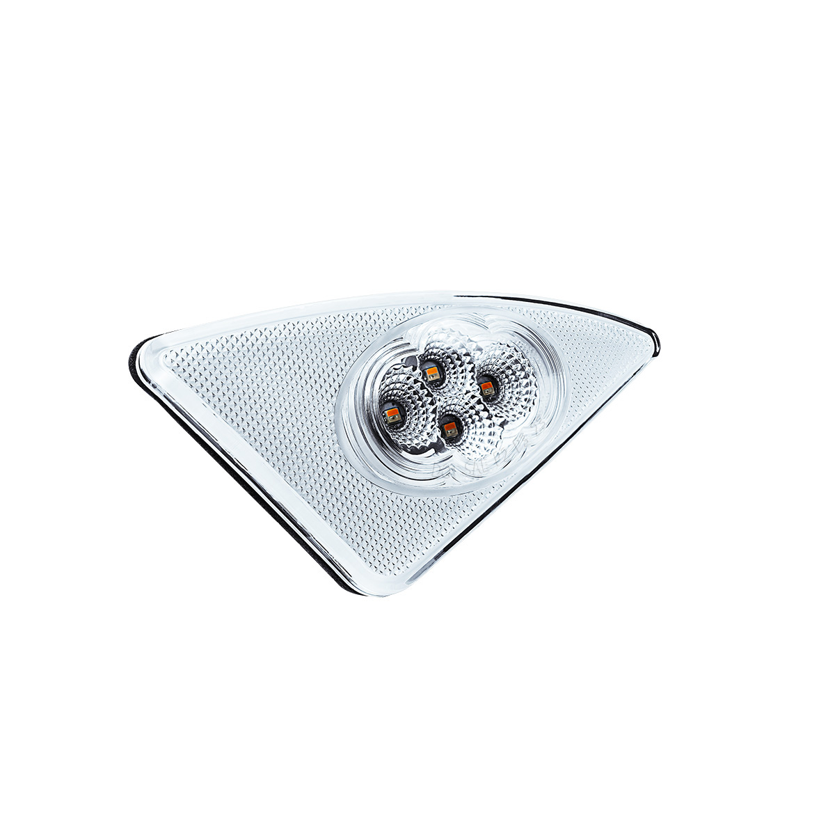 Double Fury 4 LED Fender Signal Light For 2008-2017 Kenworth T660-Amber & Blue LED, Driver - Thumbnail 9