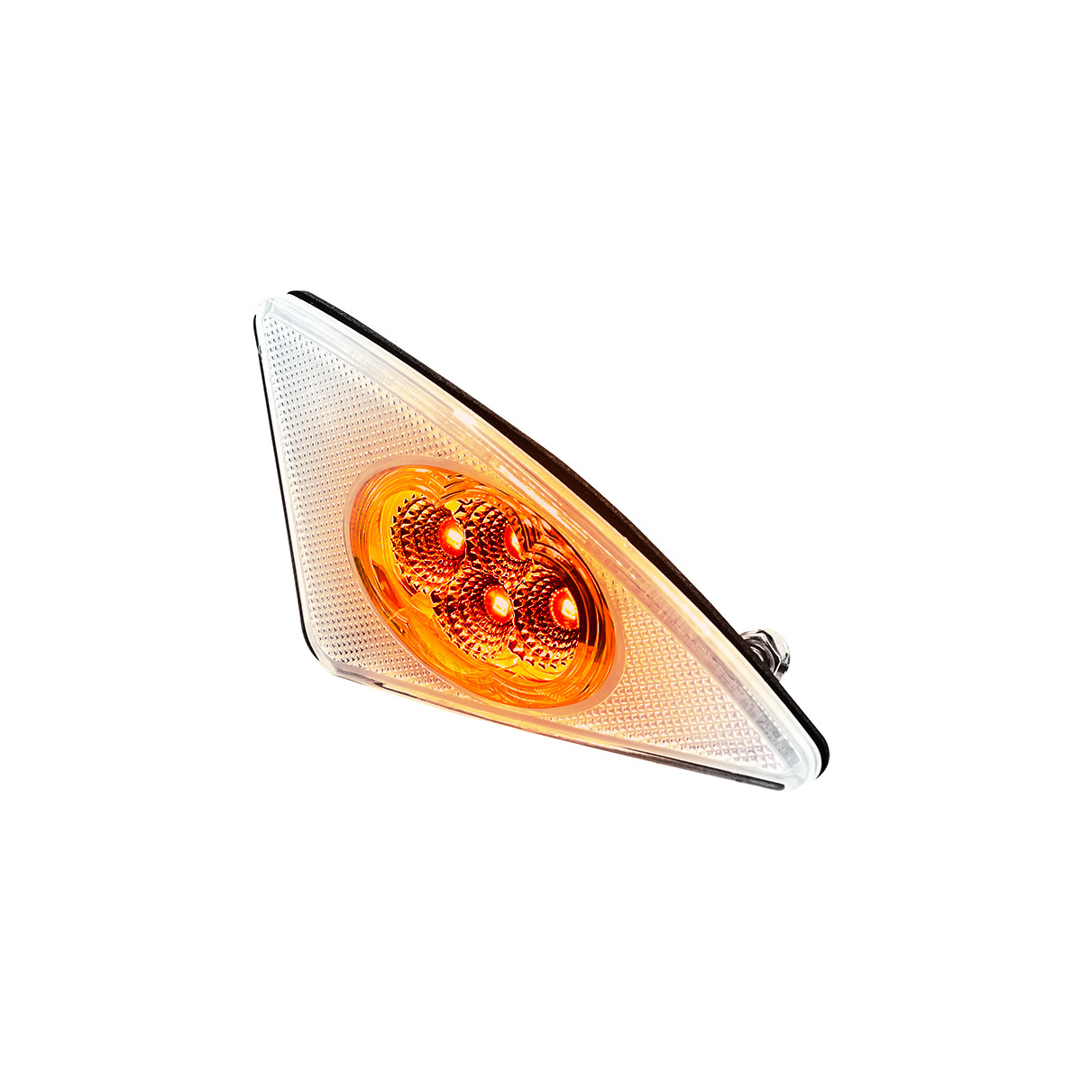 Double Fury 4 LED Fender Signal Light For 2008-2017 Kenworth T660-Amber & White LED, Driver - Thumbnail 11
