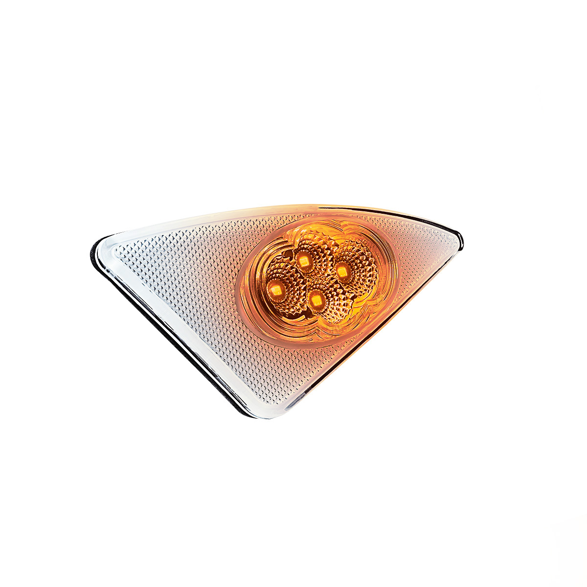 Double Fury 4 LED Fender Signal Light For 2008-2017 Kenworth T660-Amber & White LED, Driver - Thumbnail 7