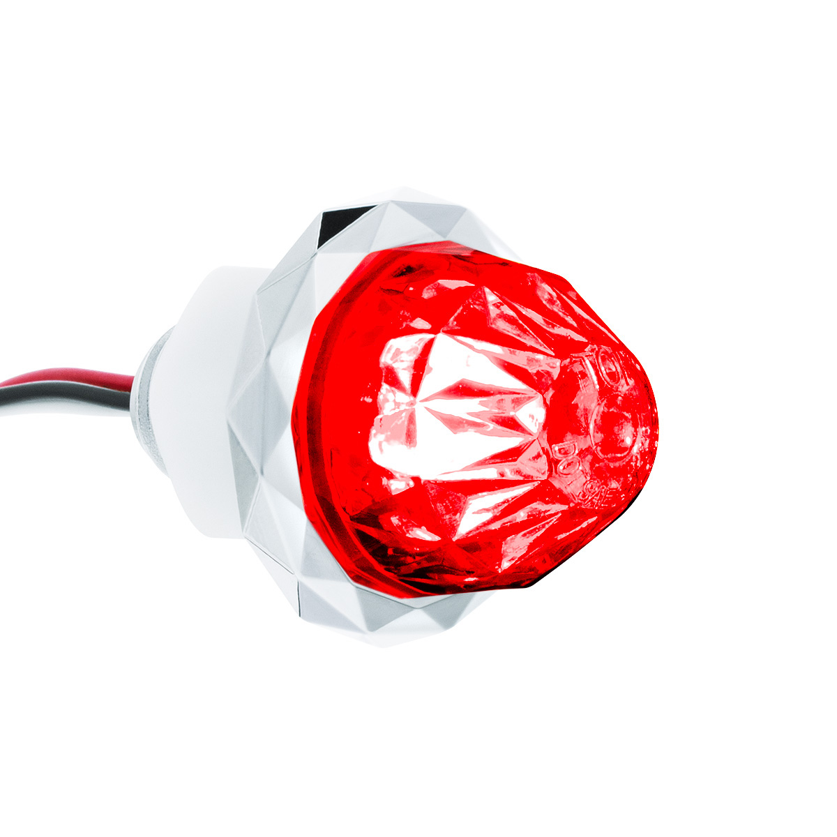 2 LED Dual Function Mini Crystal Watermelon Light (Clearance/Marker)-Red LED/Red Lens - Thumbnail 3