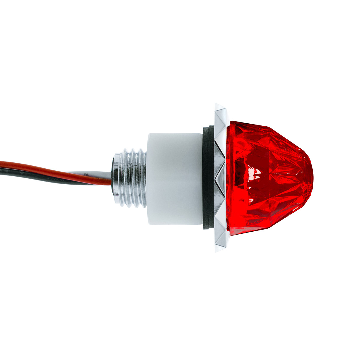 2 LED Dual Function Mini Crystal Watermelon Light (Clearance/Marker)-Red LED/Red Lens - Thumbnail 5