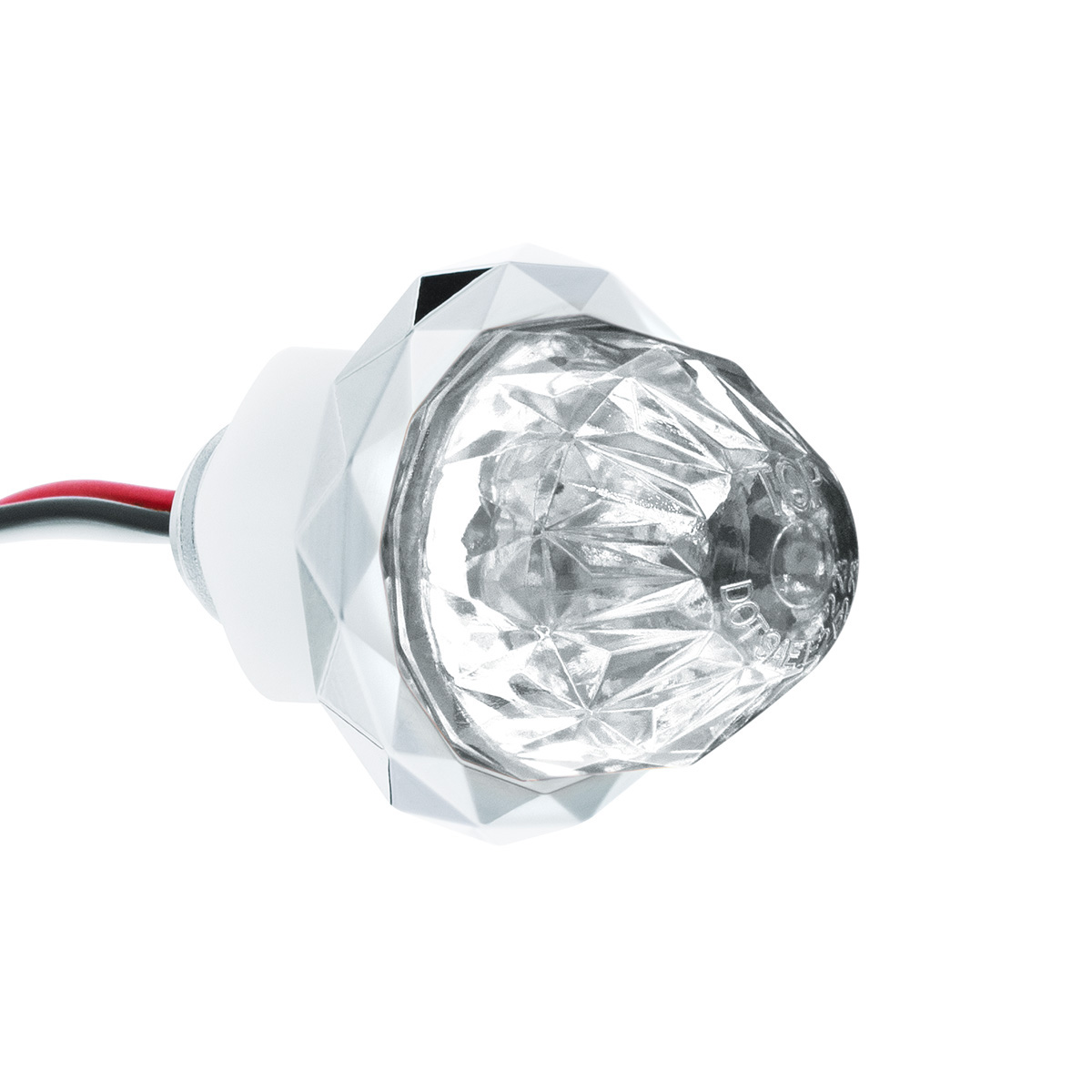 2 LED Dual Function Mini Crystal Watermelon Light (Clearance/Marker)-Amber LED/Clear Lens - Thumbnail 4