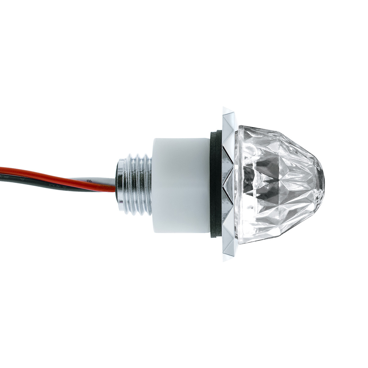 2 LED Dual Function Mini Crystal Watermelon Light (Clearance/Marker)-Amber LED/Clear Lens - Thumbnail 6