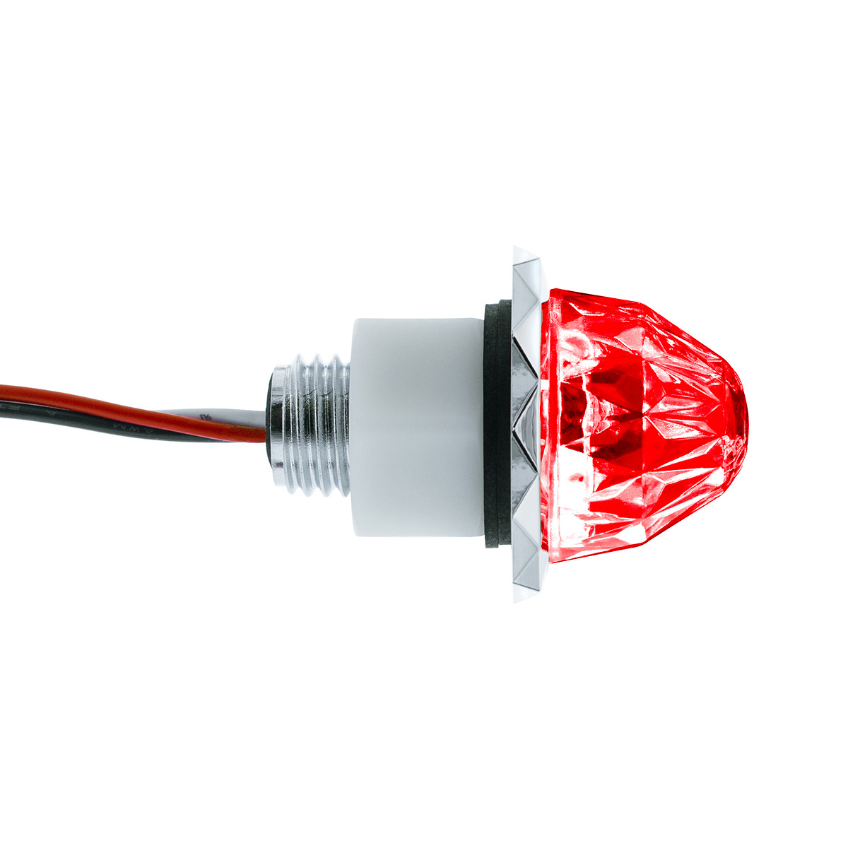 2 LED Dual Function Mini Crystal Watermelon Light (Clearance/Marker)-Red LED/Clear Lens - Thumbnail 5