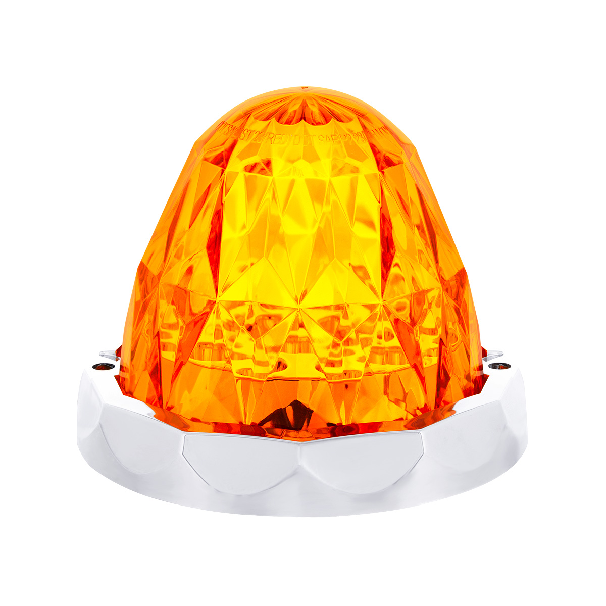 19 LED Dual Function Crystal Watermelon Light Kit With Bezel-Amber LED/Amber Lens - Thumbnail 7