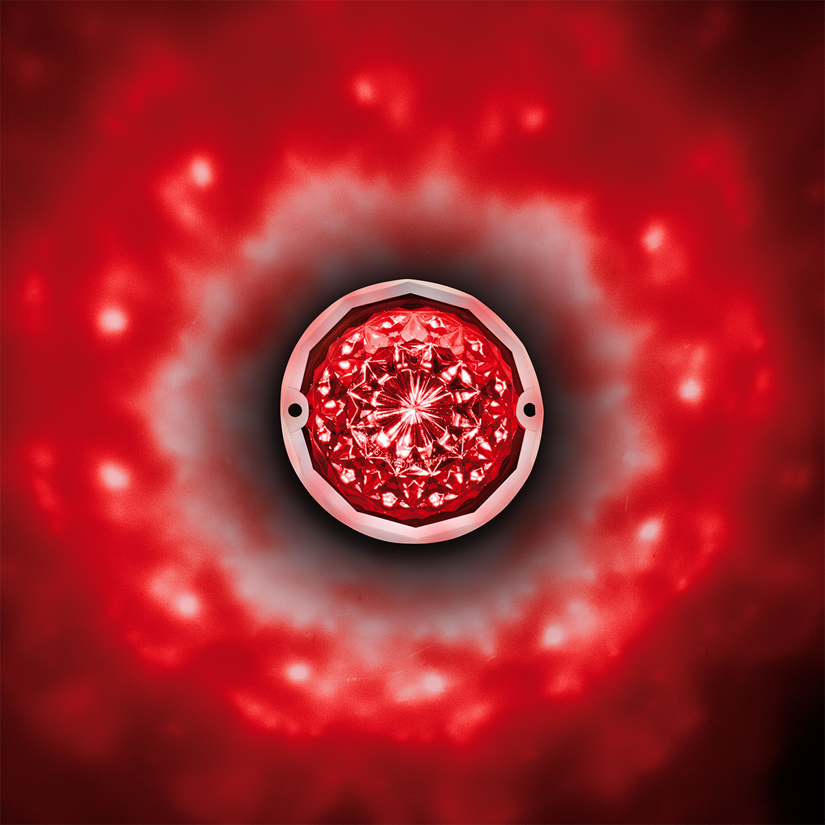 19 LED Dual Function Crystal Watermelon Light Kit With Bezel-Red LED/Red Lens - Thumbnail 11