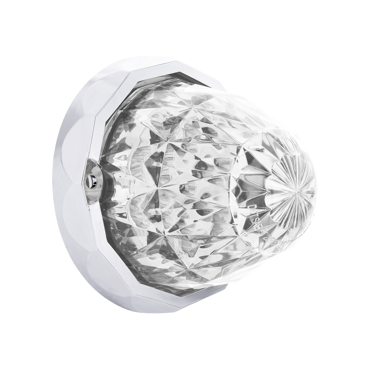 19 LED Dual Function Crystal Watermelon Light Kit With Bezel-Amber LED/Clear Lens - Thumbnail 4