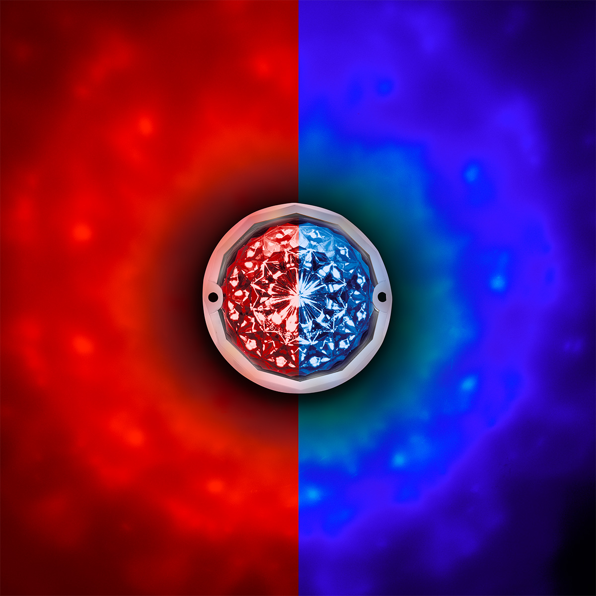 Double Fury 19 LED Dual Function Crystal Watermelon Light Kit With Bezel-Red & Blue LED/Clear Lens - Thumbnail 16