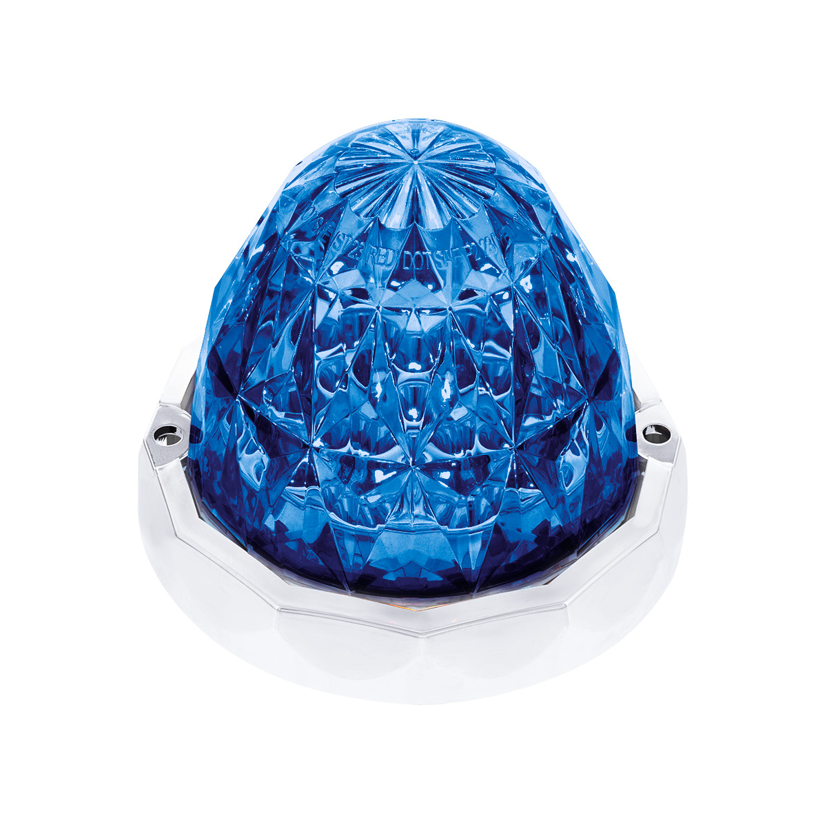 Double Fury 19 LED Dual Function Crystal Watermelon Light Kit With Bezel-Red & Blue LED/Clear Lens - Thumbnail 3