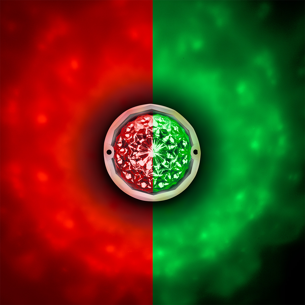 Double Fury 19 LED Dual Function Crystal Watermelon Light Kit With Bezel-Red & Green LED/Clear Lens - Thumbnail 16