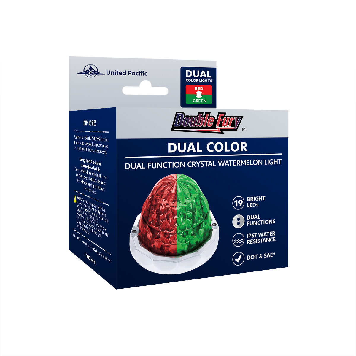 Double Fury 19 LED Dual Function Crystal Watermelon Light Kit With Bezel-Red & Green LED/Clear Lens - Thumbnail 18