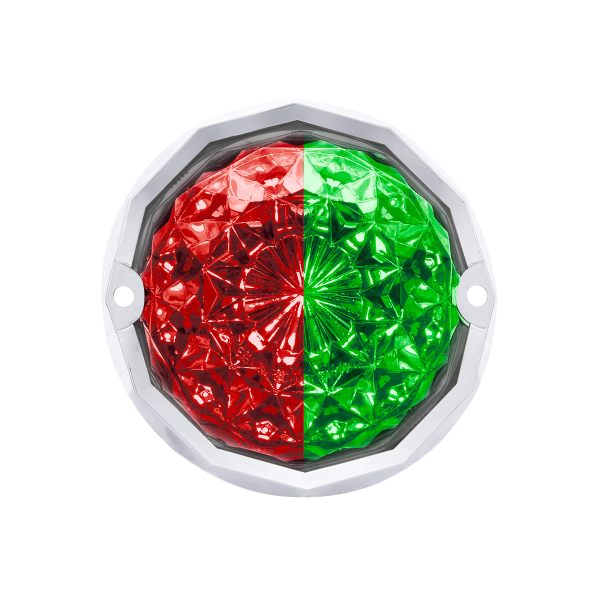 Double Fury 19 LED Dual Function Crystal Watermelon Light Kit With Bezel-Red & Green LED/Clear Lens - Thumbnail 8