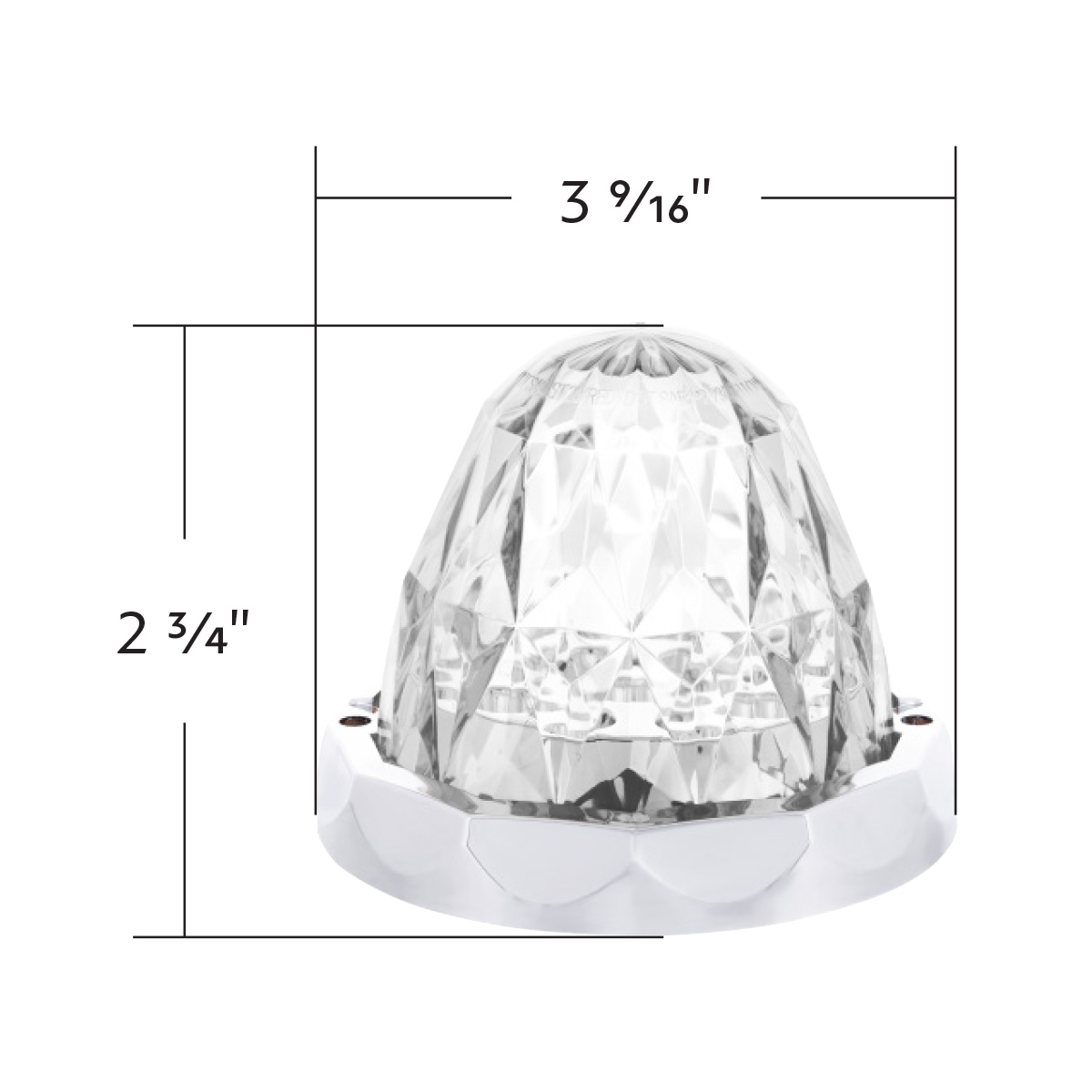 Double Fury 19 LED Dual Function Crystal Watermelon Light Kit With Bezel-Red & White LED/Clear Lens - Thumbnail 17