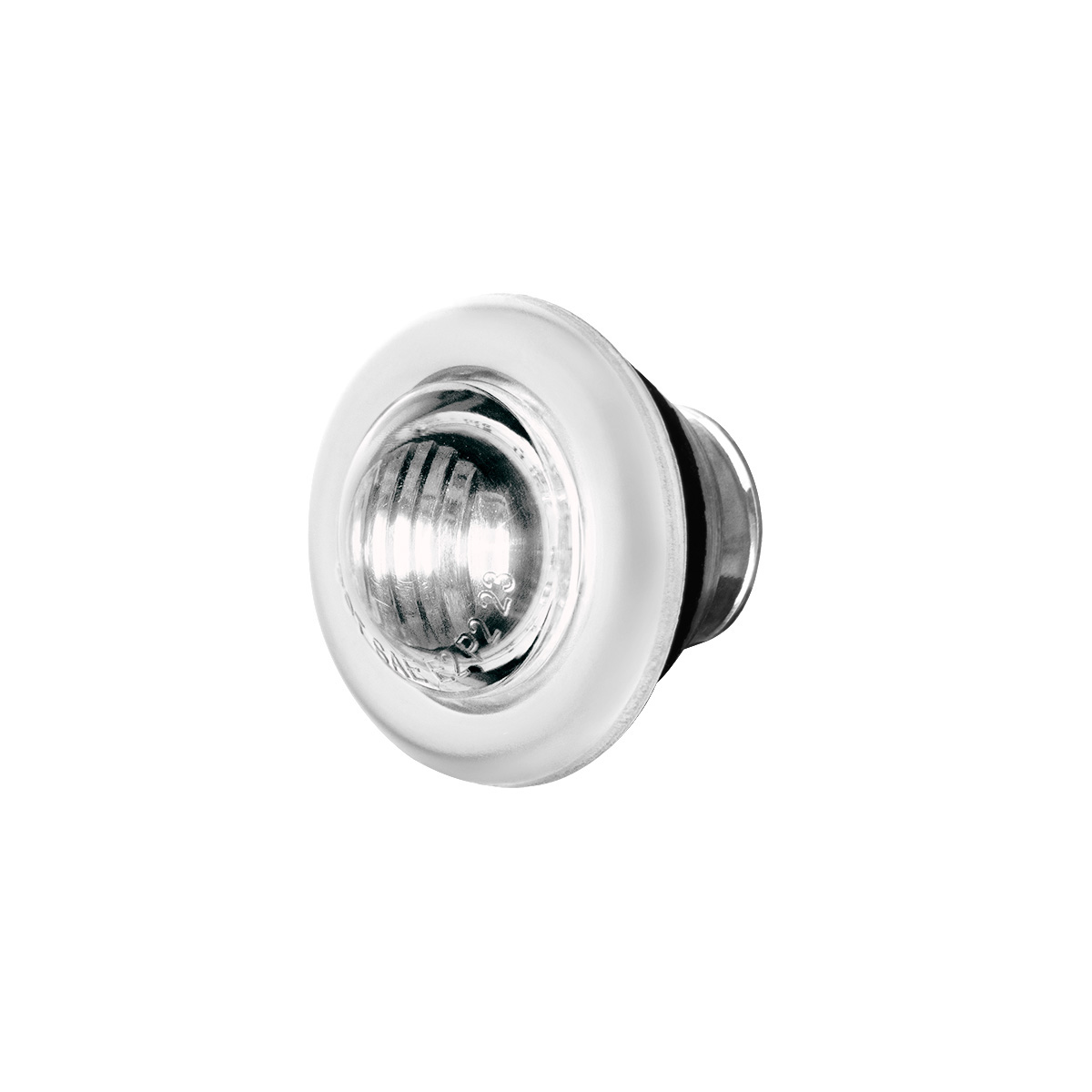 2 LED 3/4" Mini Dual Function Double Fury Light (Clearance/Marker) - Amber & White LED/Clear Lens - Thumbnail 6