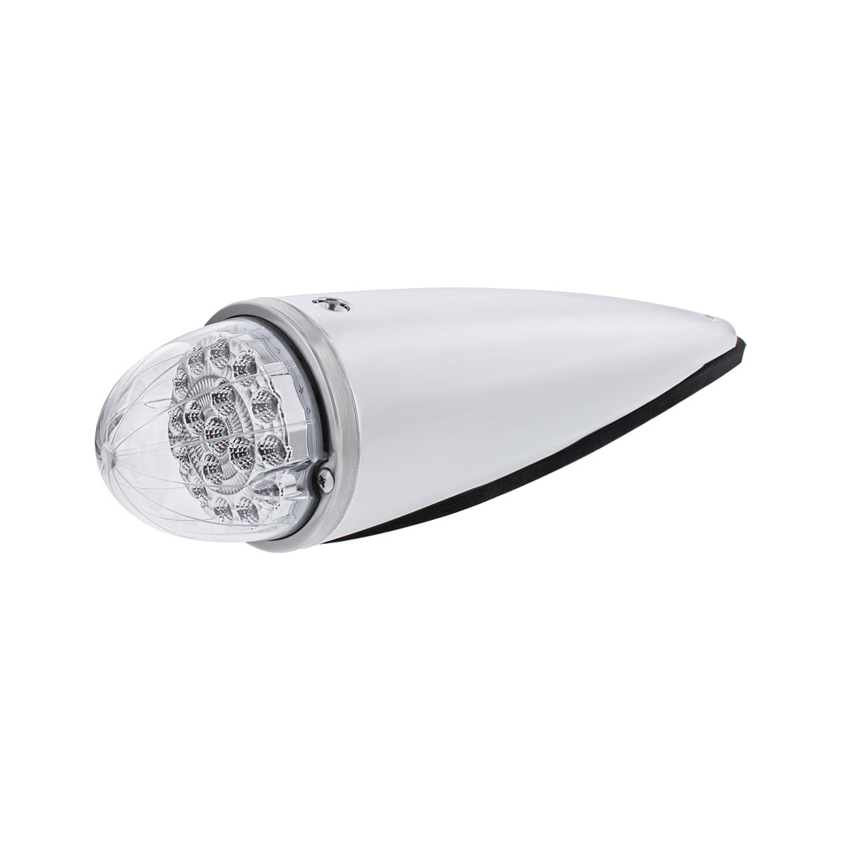 Double Fury 17 LED Dual Function Watermelon Torpedo Cab Light-Amber & Blue LED/Clear Lens - Thumbnail 4