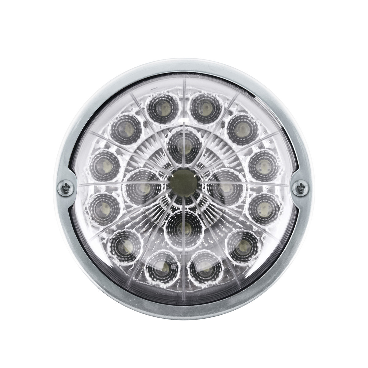 Double Fury 17 LED Dual Function Watermelon Torpedo Cab Light-Amber & Green LED/Clear Lens - Thumbnail 8