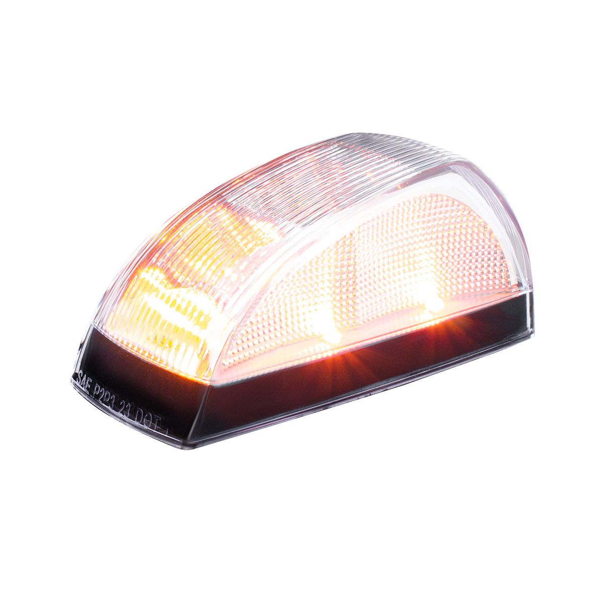 8 LED Cab Light For Freightliner M2-Amber LED/Clear Lens
