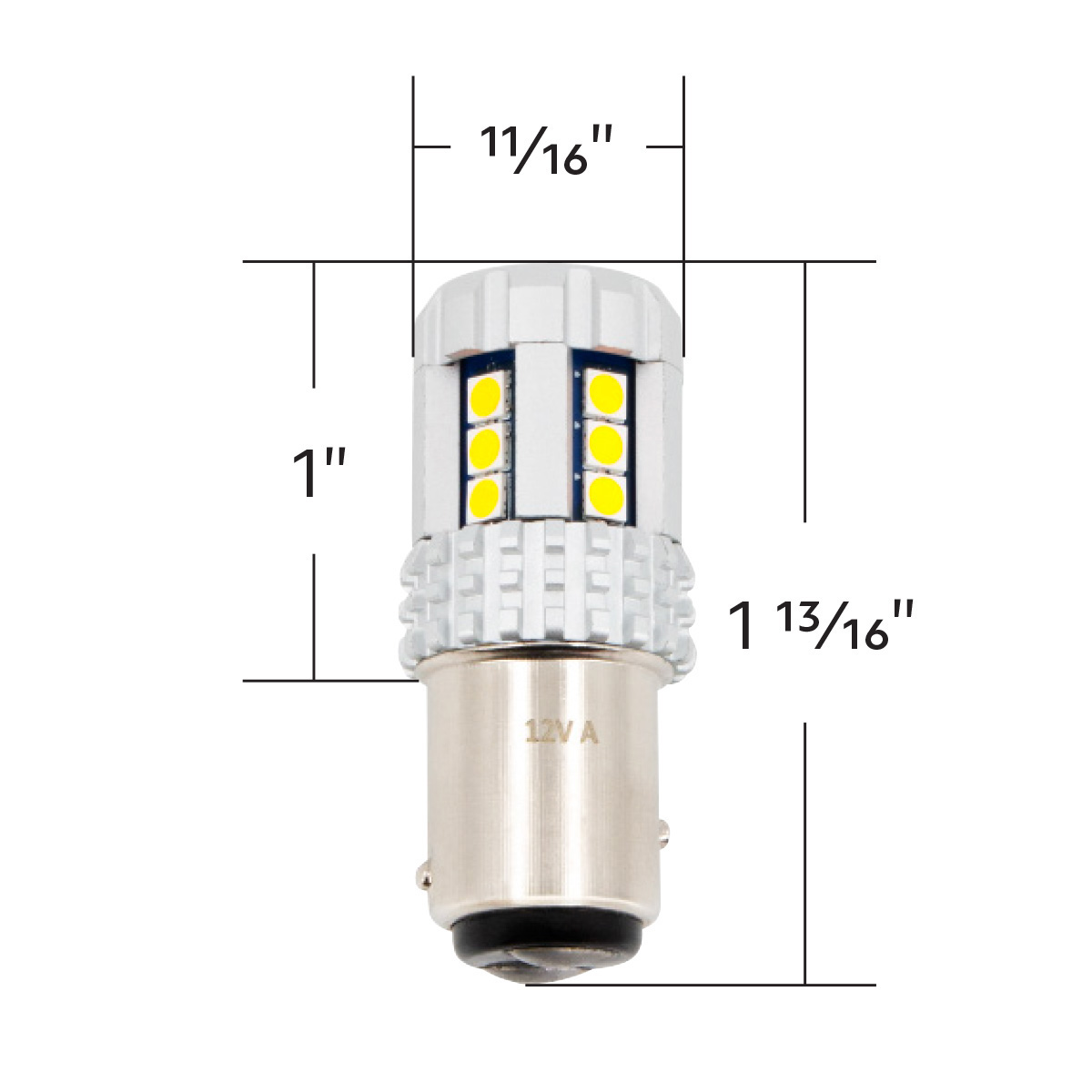 High Power 18 LED 1157 Bulb-White - Thumbnail 8