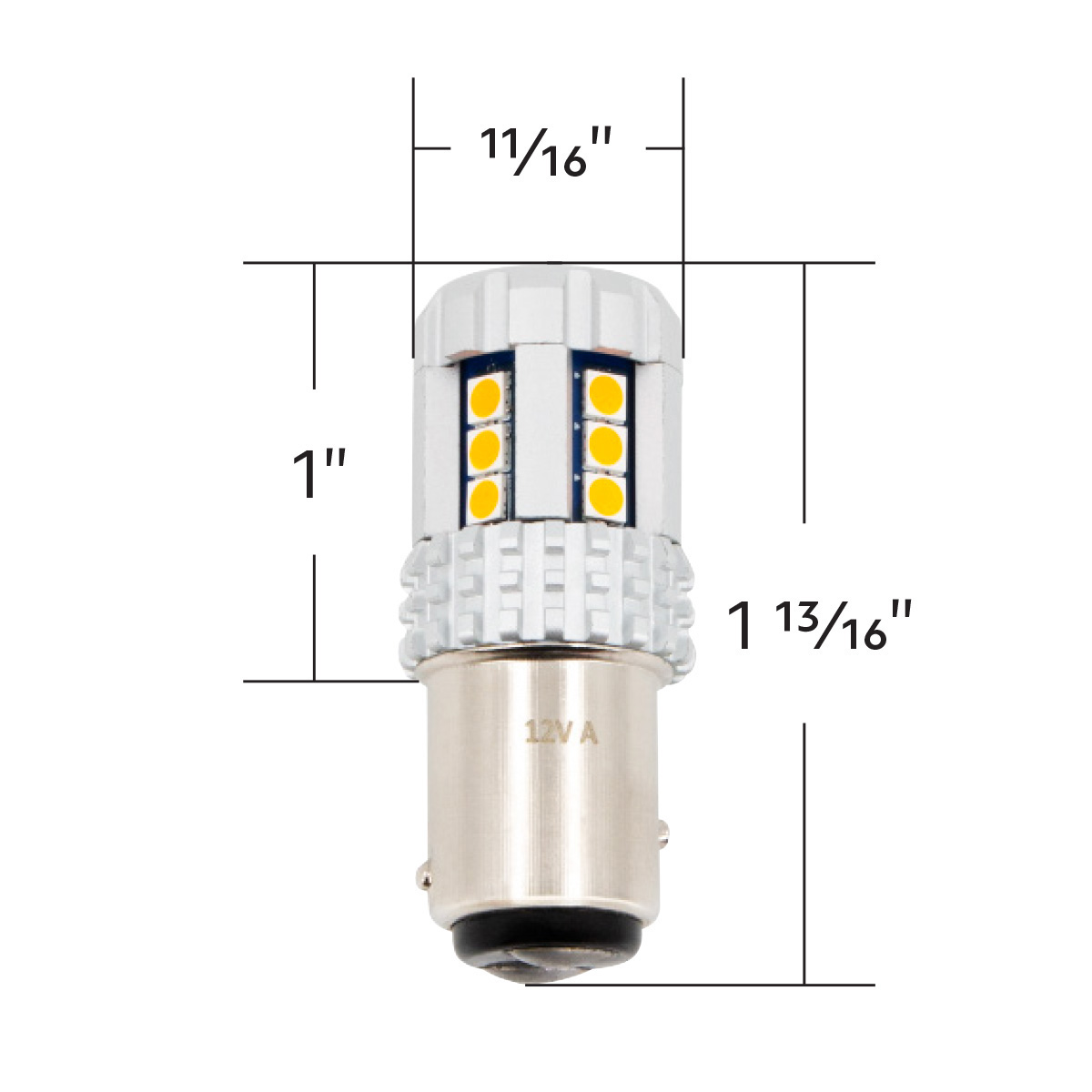 High Power 18 LED 1157 Bulb-Purple - Thumbnail 8