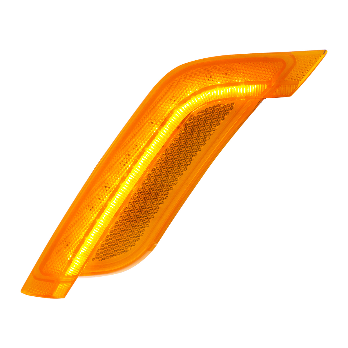 12 Amber LED Fender Turn Signal Light For Peterbilt 579 (2012-2021) & 587 (2012-2018)- Driver, Amber Lens - Thumbnail 8